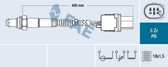 OKSIJEN SENSORU FORD RANGER TKE : 2.2 TDCI 11> CITROEN C5 III RD : 3.0 HDI 240 09> C6 TD 3.LAN D ROVER DISCOVERY SPORT L550 2.2 D 4 4 14> FREELANDER 2 L359 2.0 Si4 4 4 11>14 / HONDA CIVIC 1.6
