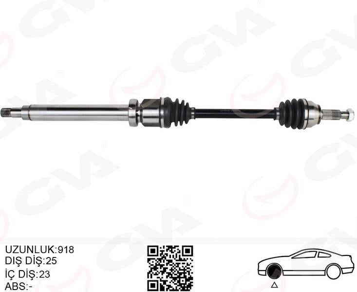 ÖN AKS KOMPLE SAG FIESTA V 1.4 TDCI 02>08 FUISON 1.4 TDCI FIESTA VII 08>12 1.25-1.4TDCI- 1.5 TDCI-1.6 TDCI B-MAX 14> 1.4TI