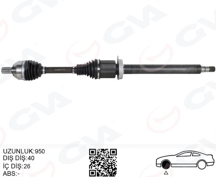 ÖN AKS KOMPLE SAĞ VOLVO S60 II 15>V60 I 15> V70 III 15> D2-T3-T4 OTOM. SANZIMAN 8 VITES
