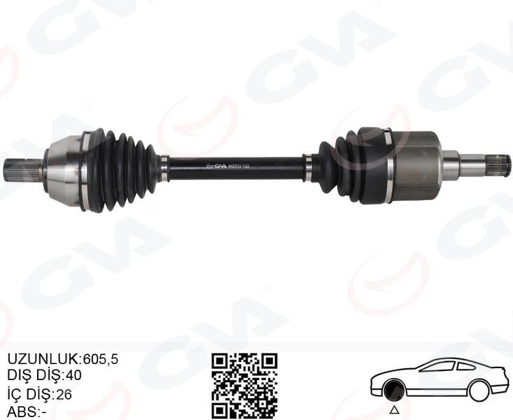 ÖN AKS KOMPLE SOL FORD MONDEO 2.0 TDCI-1.6 TDCI 07>14- GALAXY 2.0 TDCI 07>14 S-MAX2.0 TDCI 07>14 VOLVO S60 II D3-D4-D5 12>15 S80 II 2.5 T -2.0 TDCI -2.4 D- D5 V60 D3 -D4-D5-2.4 D5 V70 III D3 -2.0 D