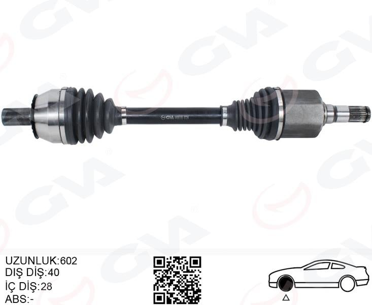 ÖN AKS KOMPLE SOL VOLVO S60 II 1.6 D2 10>15 S80 II 1.6D 10> V60 VOLVO 1.6 D 10>15 OTOMATİK ŞANZIMAN
