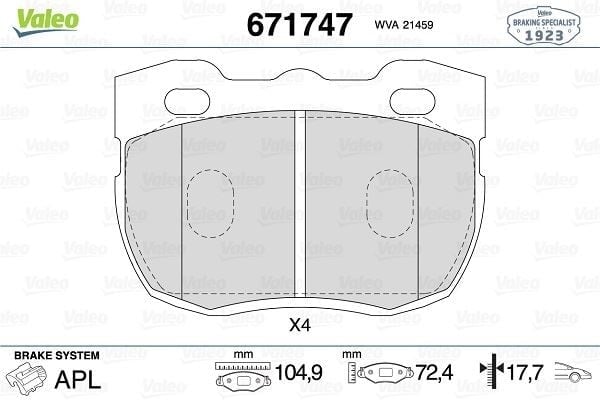ÖN BALATA LANDROVER RANGEROVER 2.5 2.5TD5 3.5 81-94 DEFENDER 2.5 2.5TD 90 >98 >