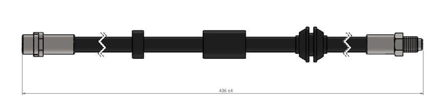 ÖN FREM HORTUMU VOLVO C70 II CONVERTİBLE 542 03/06-12/13-VOLVO S40 II 544 12/03-12/12-VOLVO V50 54