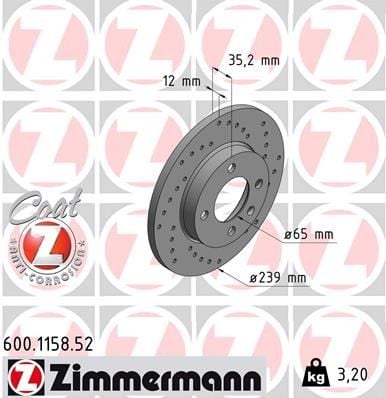 ÖN FREN AYNASI CORDOBA 93-02 IBIZA 93-02 GOLF 82-99 JETTA 82-91 POLO 95-01 TOLEDO -99 239x11.9x4DL DELİKLİ -986478011-DF1516