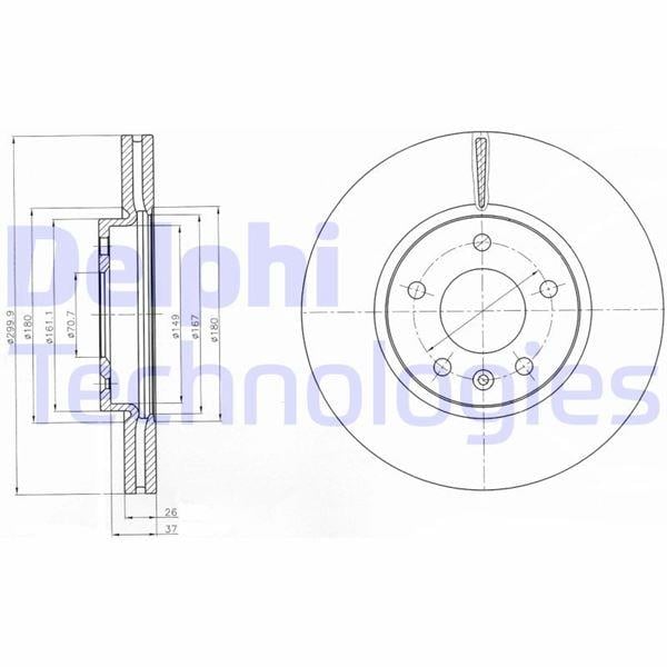 ÖN FREN AYNASI INSIGNIA B 16 INÇ 18> ASTRA J 09 > ZAFIRA C 11 > CRUZE 09 > 300x26x5DLxHAVALI 13502051
