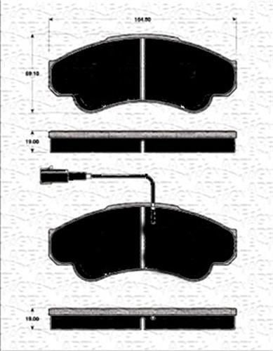 ÖN FREN BALATASI FİŞLİ BOXER 02/06 JUMPER 02/06 DUCATO 02/06 B.Y TİP 1800 KG