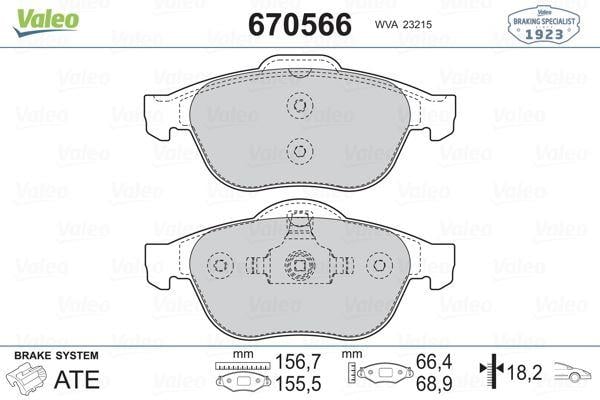 ÖN FREN BALATASI RENAULT LAGUNA II 01>05 LAGUNA III 07>15 MEGANE II 02>