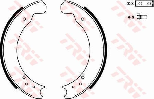 PABUÇLU BALATA KİTİ ARKA AKS LAND ROVER 110/127 LDH -90 I LDV -DEFENDER CABRİO L316 -DEFENDER PİC K UP L316 -DEFENDER STATİON WAGON L316 SANTANA LANDROVER 88/109 -