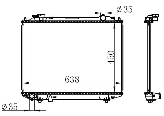 RADYATÖR BRAZİNG RANGER 2.5D 98> KLİMASIZ MEK 635x450x26