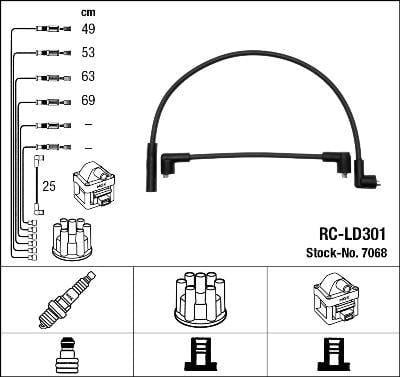 RC-LD301 ATEŞLEME KABLOSU