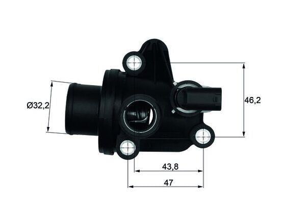 TERMOSTAT 87 C MERCEDES OM668 W168 W414