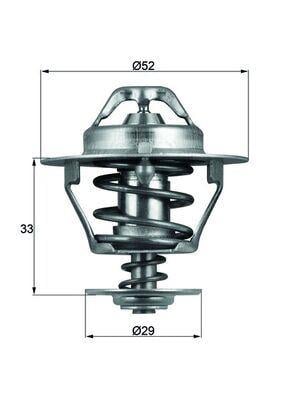 TERMOSTAT 88 C FORD PEUGEOT TRANSIT V-184 V-347 JUMPER III BOXER III DUCATO III 01> 2.2-2.4 TD Cİ