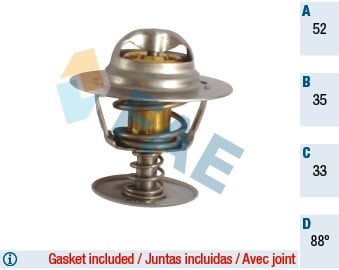 TERMOSTAT 88 ESCORT FOCUS MONDEO CONNECT 1.8D-1.8TDCI 89 07 TRANSIT 2.5D