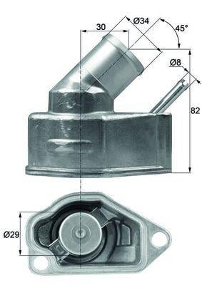 TERMOSTAT 92C KOMPLE ASTRA F-G-VECTRA A-B J96 2.0 16V-1.8 16V X20XEV-X18XE