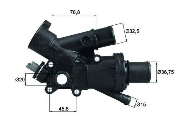 TERMOSTAT GÖVDESİ FORD PEUGEOT MONDEO-308-407-3008-508 09> 2.0 TDCI/HDI MONDEO IV 07>14 2.0 TDCI
