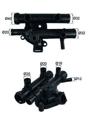 TERMOSTAT KOMPLE 83C LGN II 2.2 DCI-TRAFIC II-MASTER II-III-MOVANO-VIVARO 2.5 DCI G9U/G9T