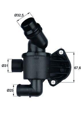 TERMOSTAT KOMPLE 87C A4-A5-A6 2.0 TDI 2009--> CAGA CAHA