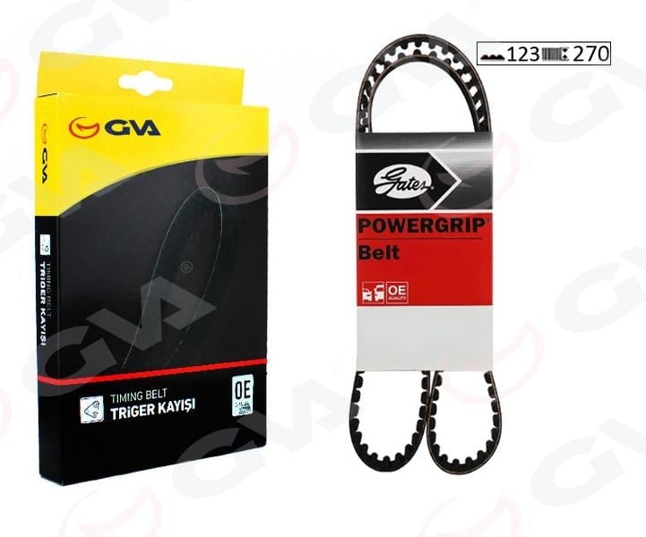 TRİGER KAYIŞI 123x270 123 DİŞ RENAULT CLIO 02> KANGOO 02> MEGANE II 02> 1.5dCi NISSAN MICRA 1.5L Dci K9K7 dizel K12 03-10 13028BN700