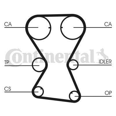 TRİGER KAYIŞI EKSANTRİK KAYIŞI HYUNDAI SONATA 2.0L G4CP DOHC 92-98 / MITSUBISHI OUTLANDER 2.0L 4G63 DOHC CU2W 02-06 153X290