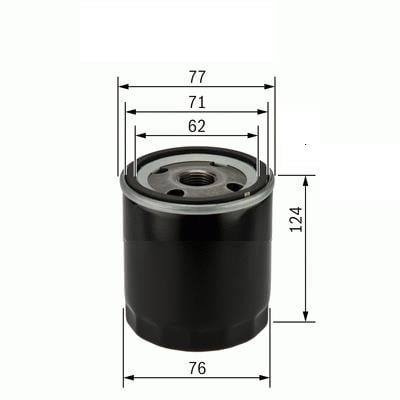 YAĞ FİLTRESİ FORD ESCORT/FOCUS/MONDEO/MAZDA 1.25-1.4-1.6 BENZİN UZUN TİP ESKİ MODEL