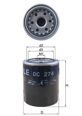 YAĞ FİLTRESİ H100 93-00 H-1 97-00 STAREX 97 > 2.5D - 2.5TD