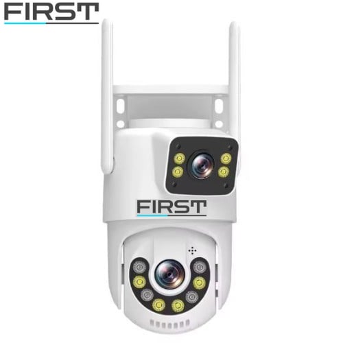 FIRST Dış Mekan Çift Kameralı Gece Görüşlü Full Hd Ip Akıllı Güvenlik Kamerası PTZ GÜVENLİK KAMERASI FF-1723
