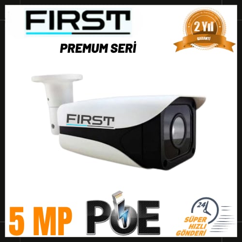 First Premium Seri 5 MP 1440P 4 MEGA BİG LED IP POE BULLET Güvenlik Kamerası FR-1907