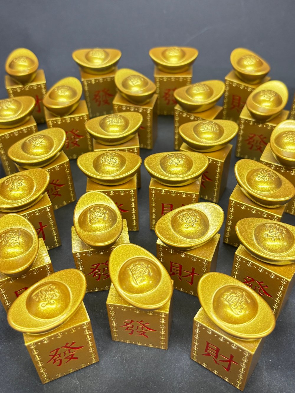 FENGSHUİ Maddi Servet Altın Külçe Pirinç Döküm Büyük Boy