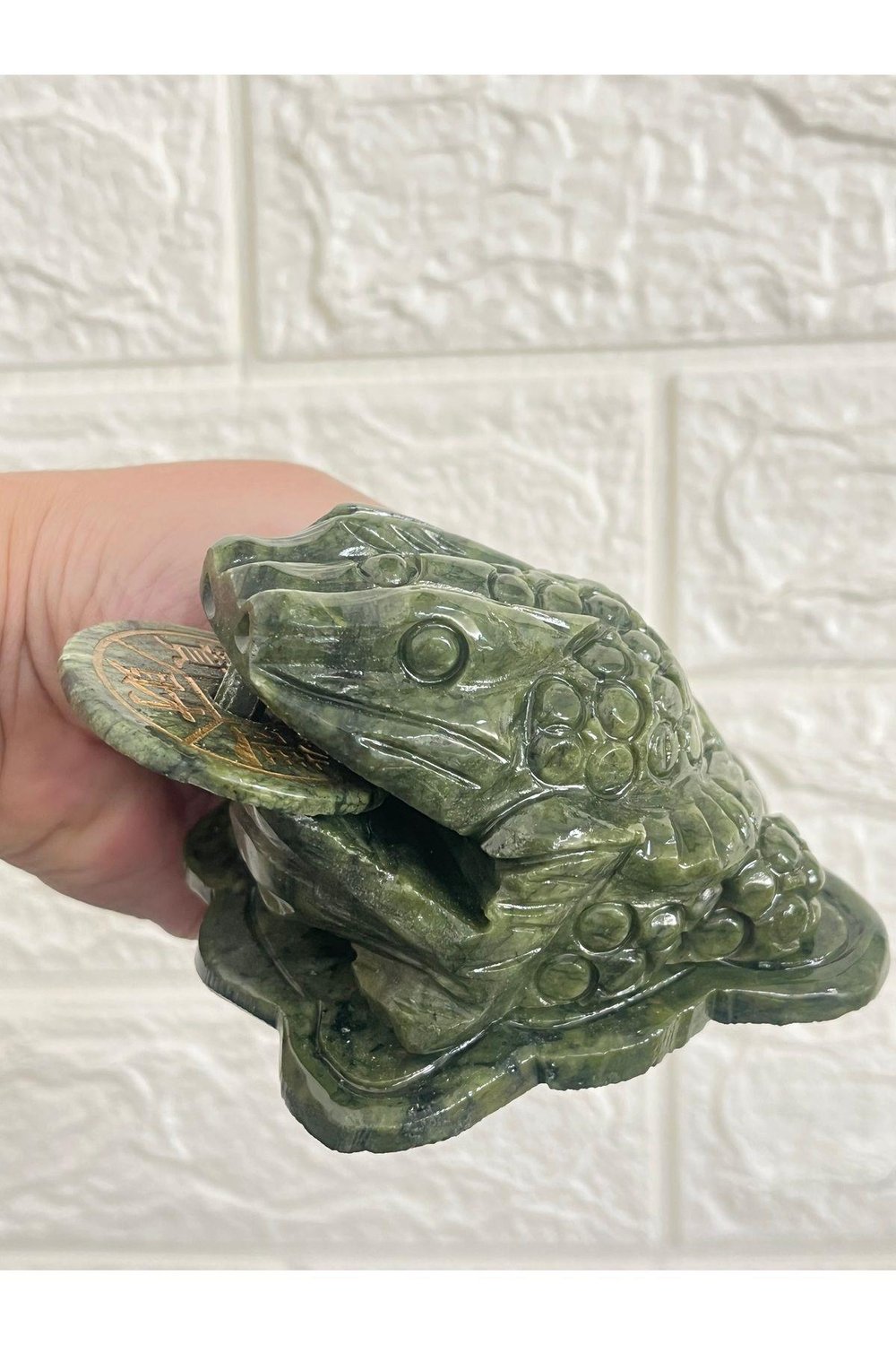 Fengshui Yeşim Doğaltaş Para Kurbağası