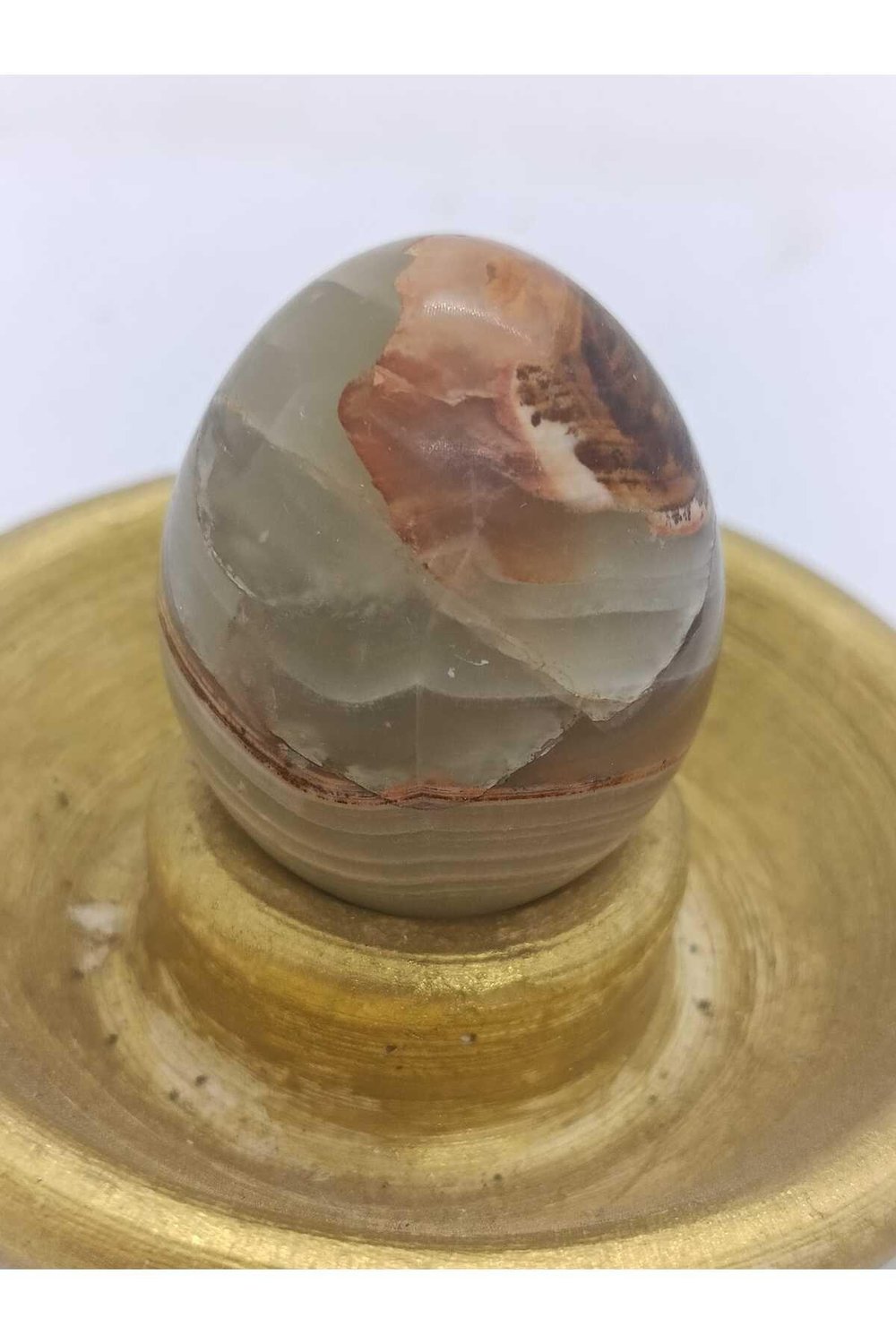 Oniks (Onyx) Yumurta Doğaltaş Kütle
