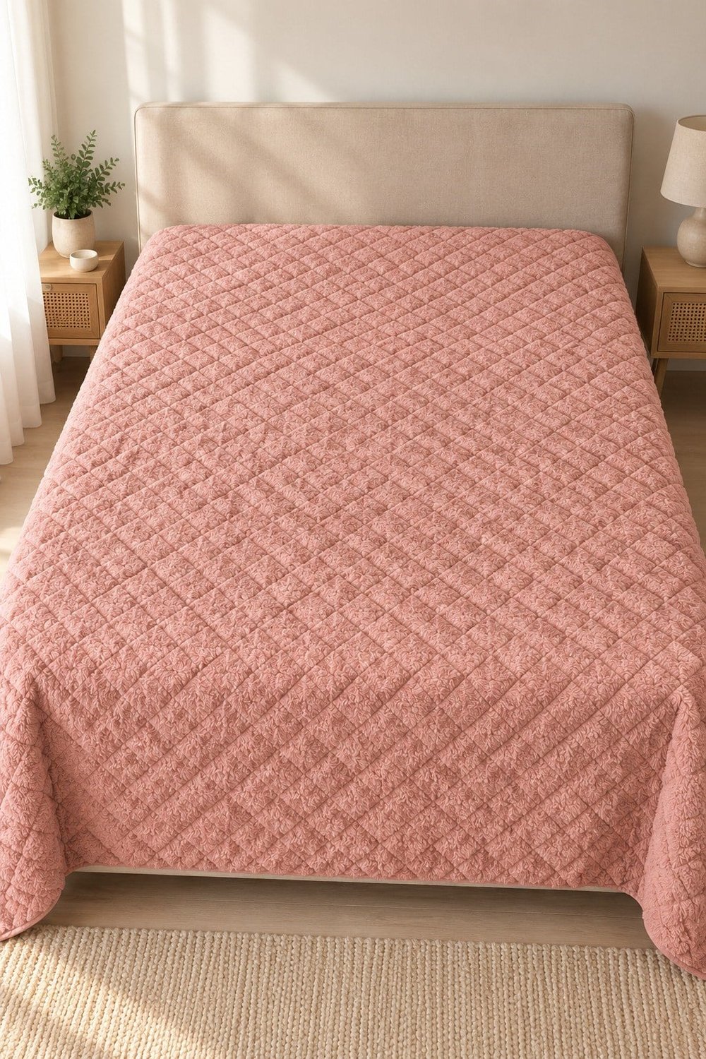 Cloud Soft Çift Taraflı Mikrofiber Peluş Çift Kişilik Yatak Örtüsü 200x220 cm