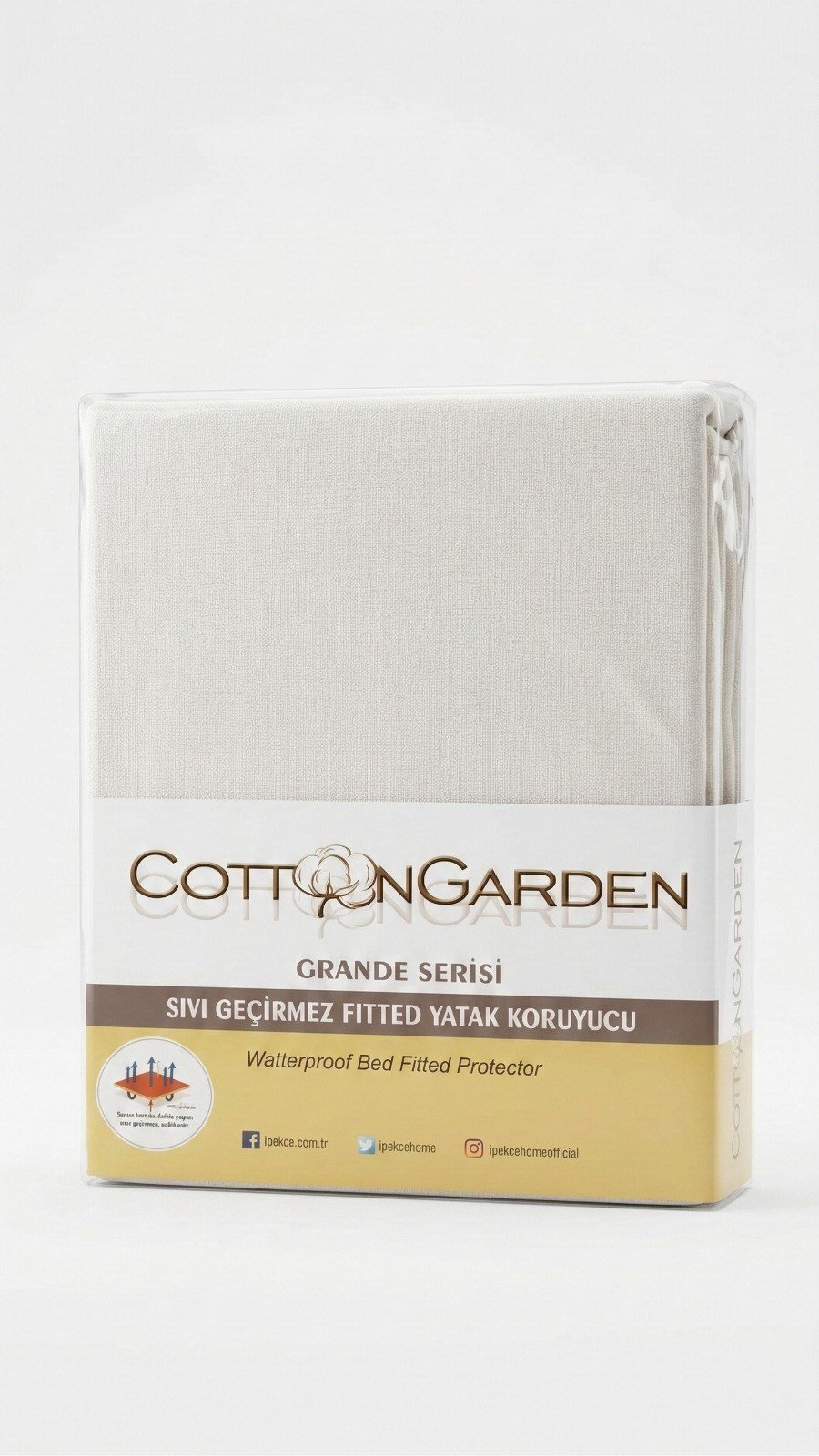 Cotton Garden Grande Fitted Alez - 160x200+30 cm Yüksek Kenar