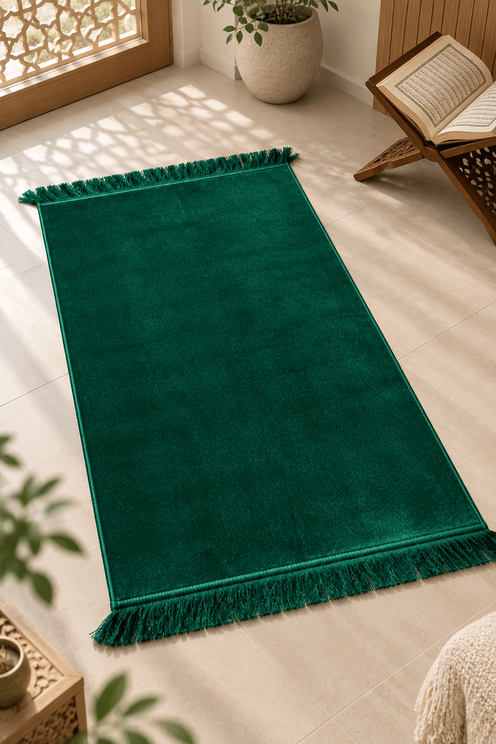 Düz Velur Kadife Seccade 70x110 Cm