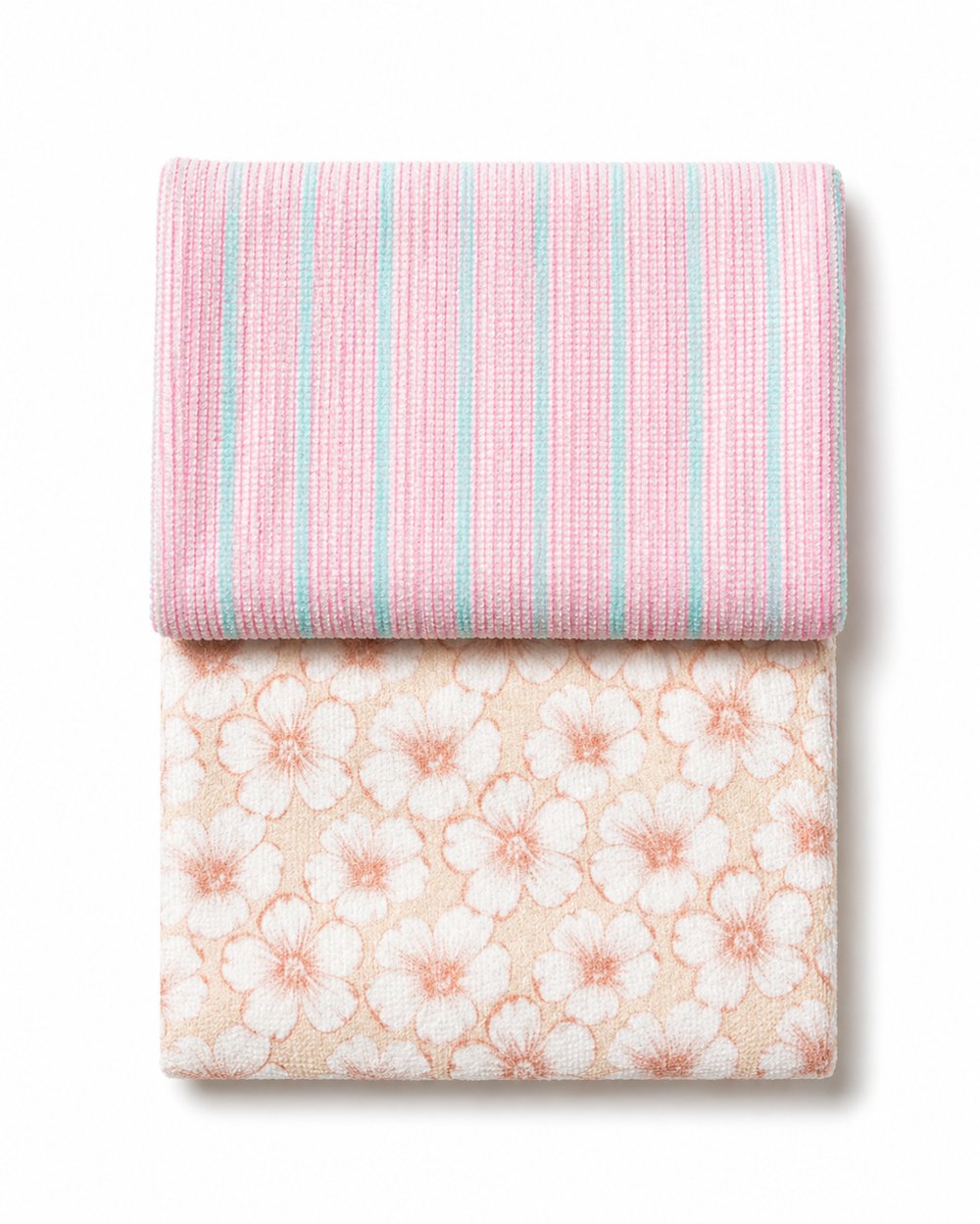 Fushia Dekoratif Baskılı 3lü Paket Mikrofiber Temizlik Bezi