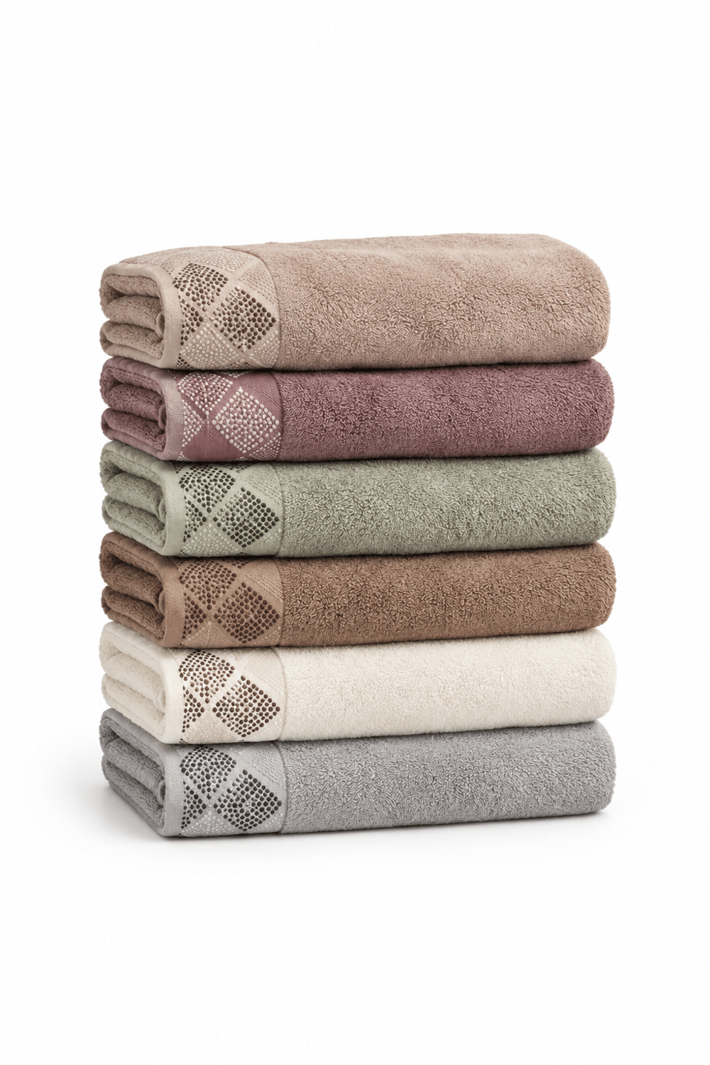 İpekçe Gloria Microcotton Havlu Seti 6'lı 70x140 cm