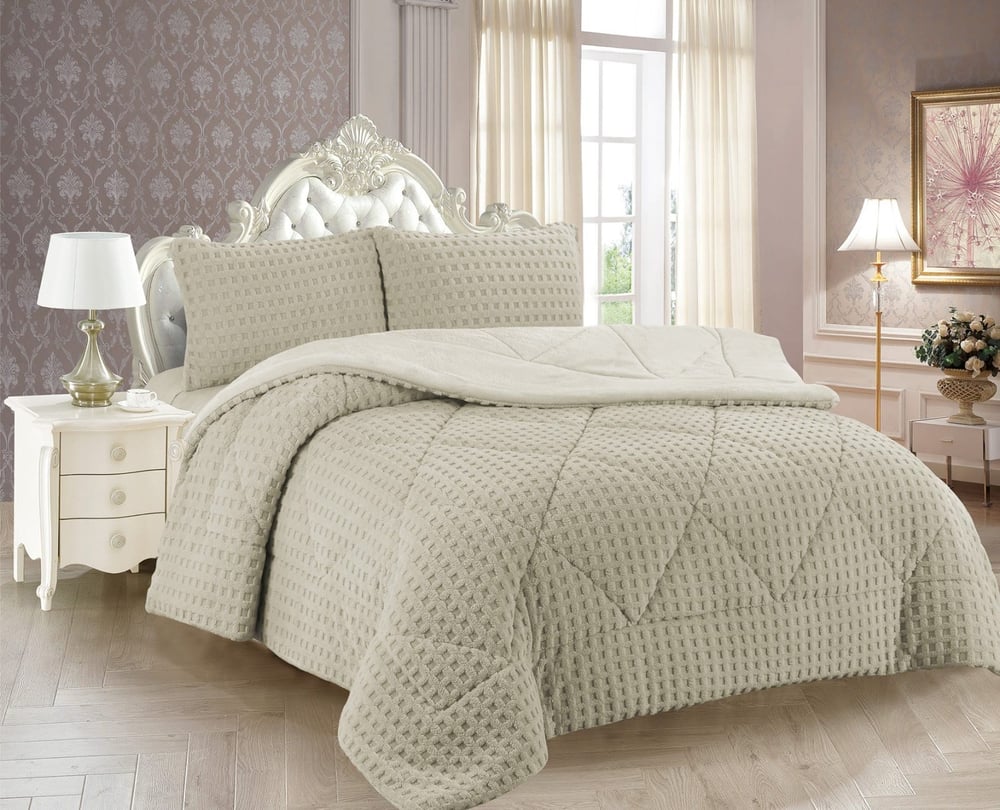 İpekçe Super Soft Dolly Comforter Set Çift Kişilik 3 Parça – 220x240 Uyku Seti