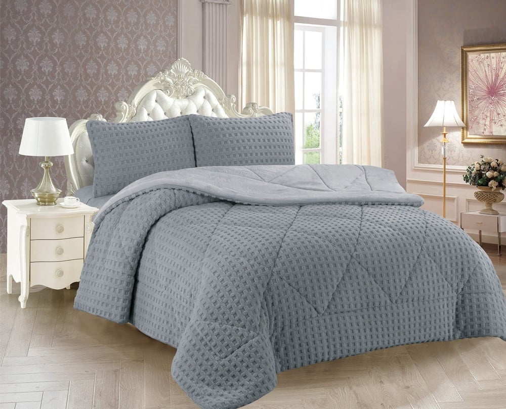 İpekçe Super Soft Dolly Comforter Set Çift Kişilik 3 Parça – 220x240 Uyku Seti