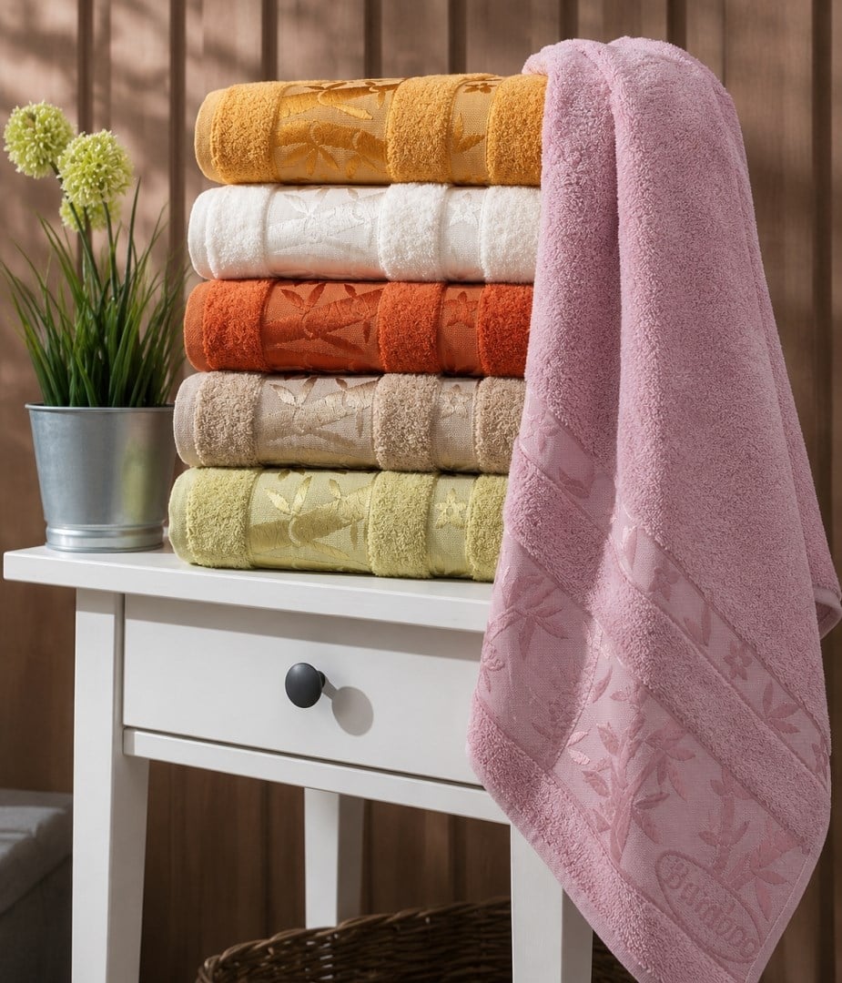 Pupilla 3008 VIP Elit Bambu Havlu 6'lı Paket 50x90