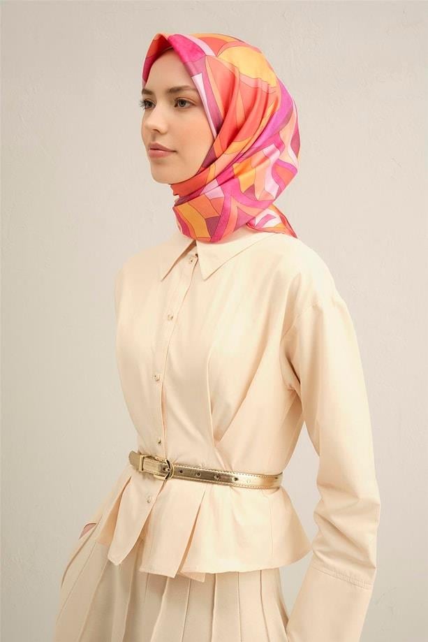 Armine - İlkbahar Yaz Sura İpek Eşarp 9336D