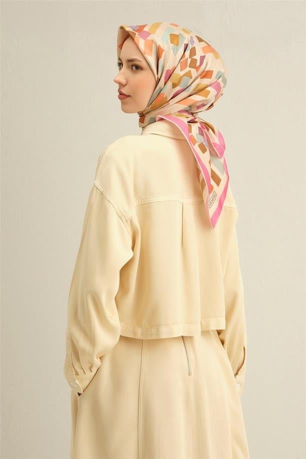 Armine - İlkbahar Yaz Sura İpek Eşarp 9341D