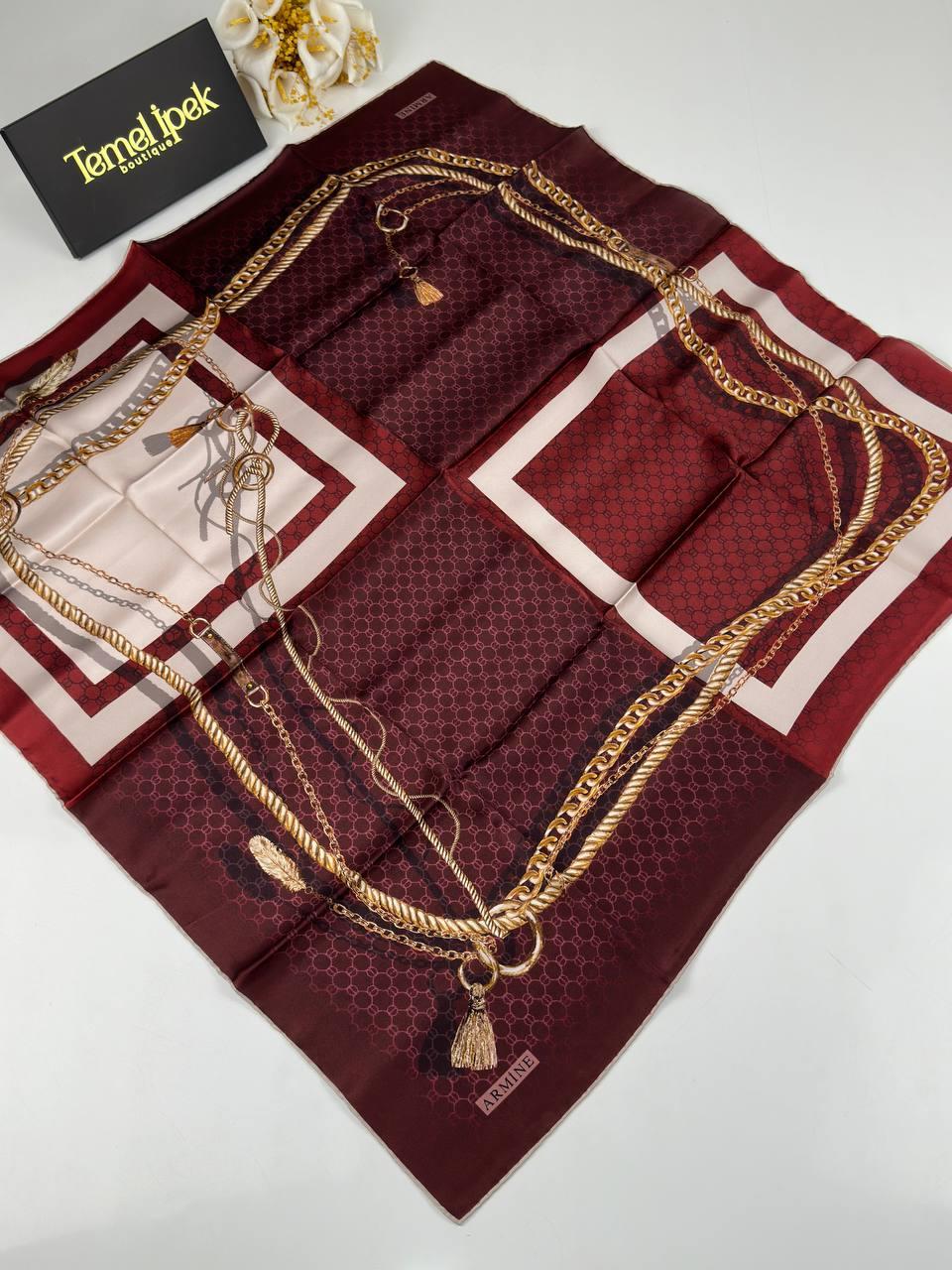 Armine - Saf Sura İpek Eşarp 8307D