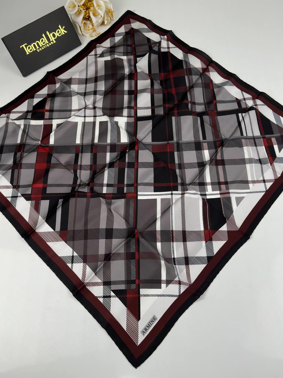 Armine - Saf Sura İpek Eşarp 8547D