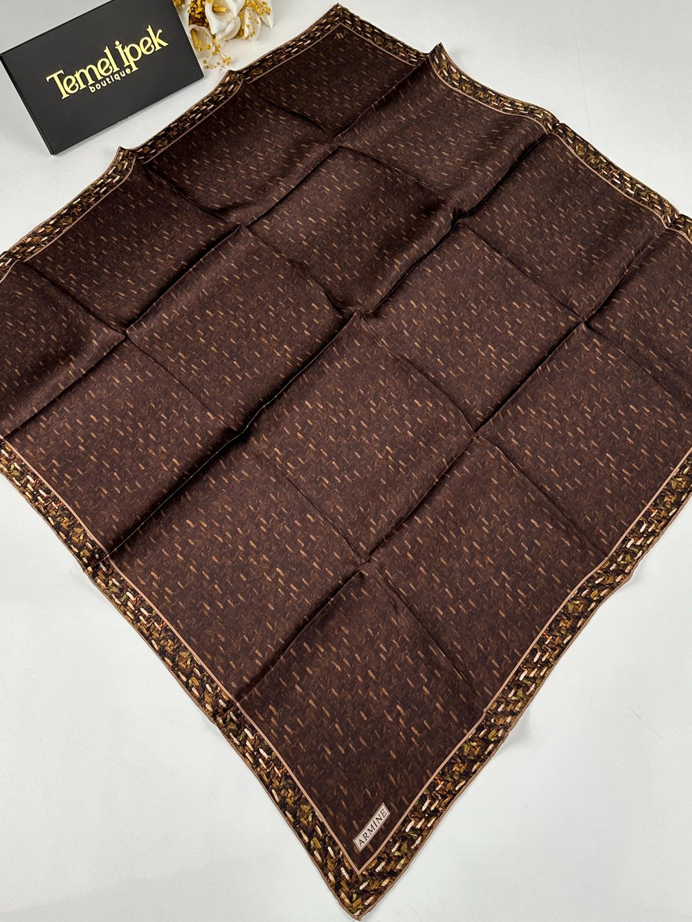 Armine - Sonbahar Kış Saf Sura İpek Eşarp 9230D