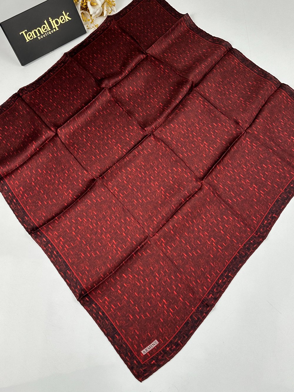 Armine - Sonbahar Kış Saf Sura İpek Eşarp 9230D