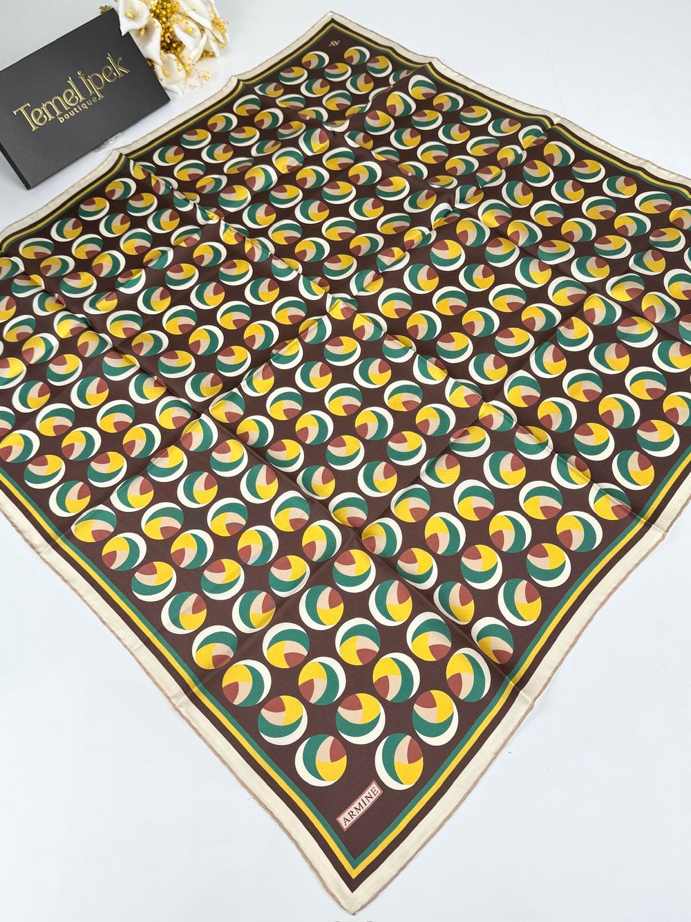 Armine - Sonbahar Kış Saf Twill İpek Eşarp 9219D(T)