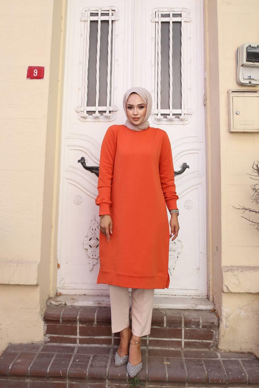 Basic İki İplik Kompakt  Sweat Tunik 00400