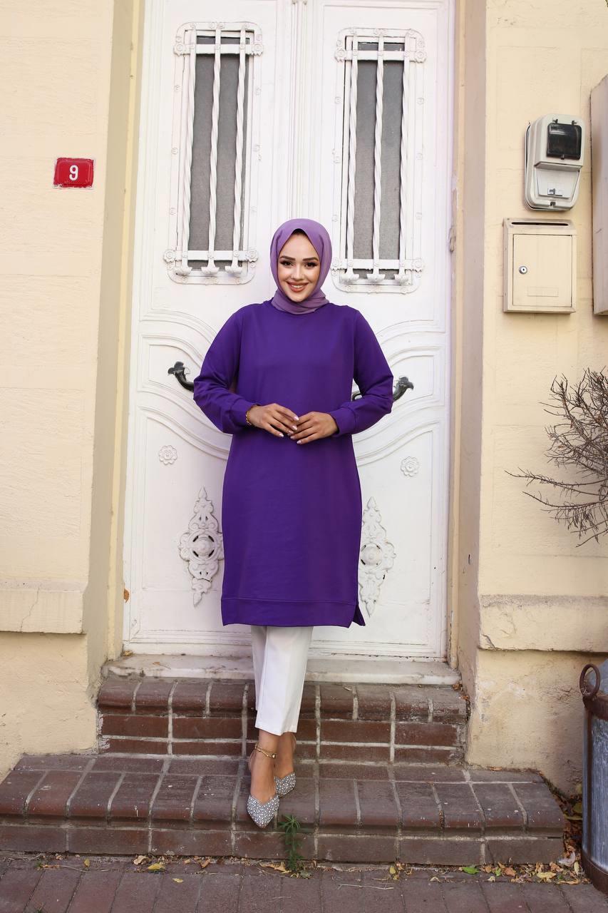 Basic İki İplik Kompakt  Sweat Tunik 00400