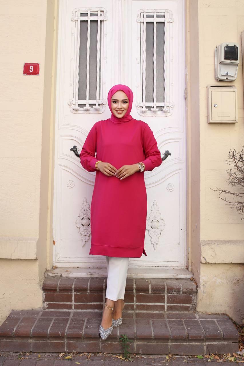 Basic İki İplik Kompakt  Sweat Tunik 00400