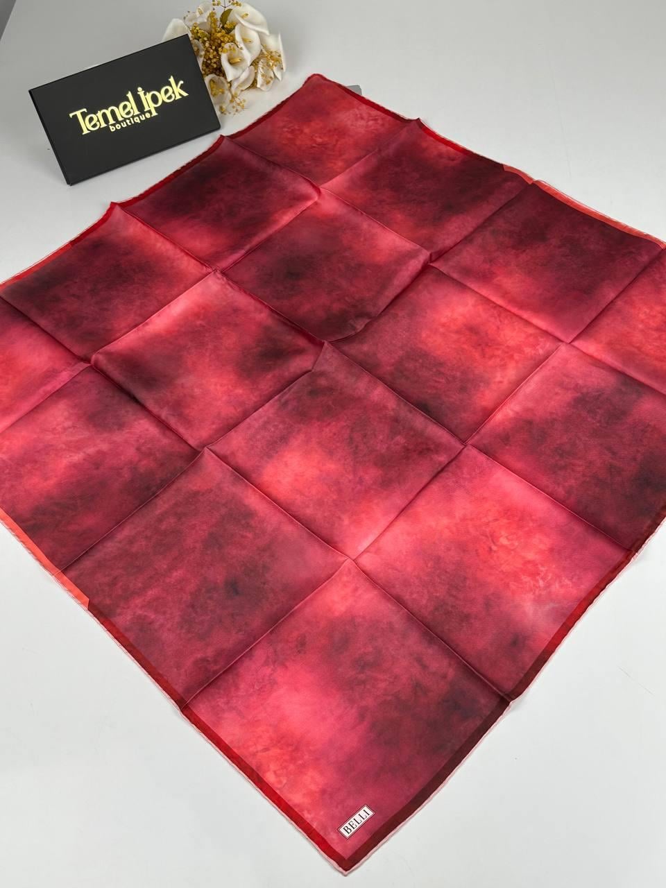 Belli - Saf Twill İpek Eşarp 4008D