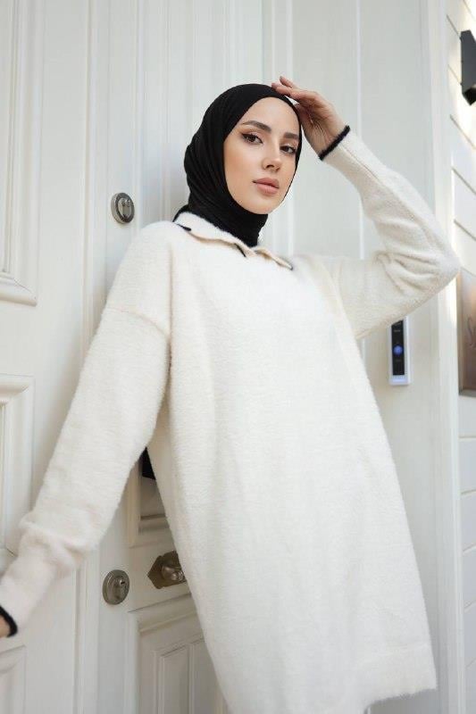 Çizgili Gömlek Yaka Tunik 140119